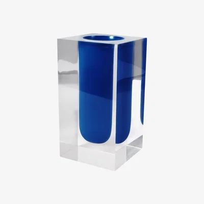Made in Design Bel Air Test Tube Vase - / Acrylic - Tube by Jonathan Adler Blue