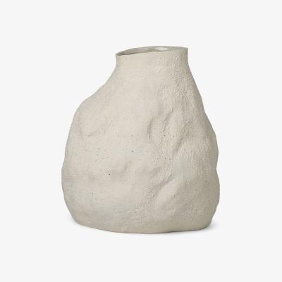 Made in Design Vulca Large Vase - / Stoneware - H 45 cm by Ferm Living White