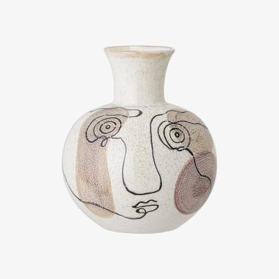 Made in Design Vase - / Hand-painted ceramic by Bloomingville White