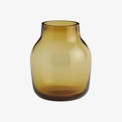 Made in Design Silent Vase glass orange / Ø 11 x H 13.4 cm - Muuto