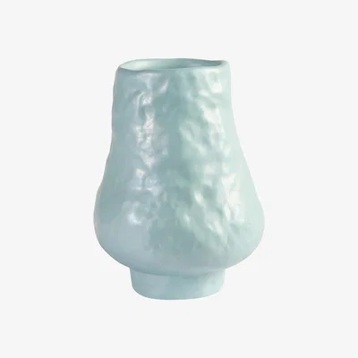 Made in Design Fused Goblet Vase - / Ø 9.5 x H 14 cm - Ceramic by & klevering Blue