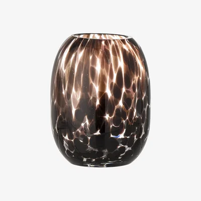 Made in Design Crister Vase glass brown / Ø 13 x H 17 cm - Hand-blown glass - Bloomingville