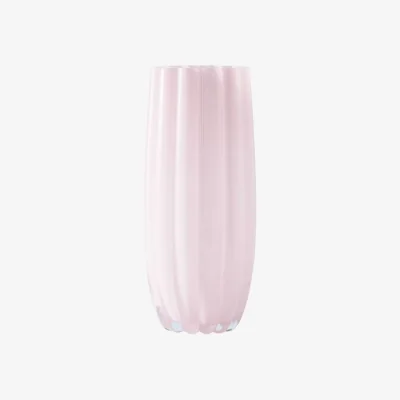 Made in Design Melon Medium Vase glass pink / Ø 13 x H 27 cm - Pols Potten