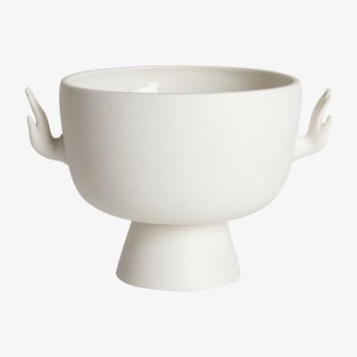 Made in Design Eve Bowl - / Handles in the shape of hands by Jonathan Adler White