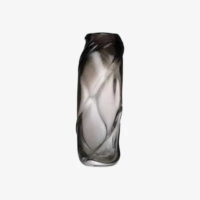 Made in Design Water Swirl Vase - / H 47 cm - Hand-blown glass by Ferm Living Grey
