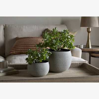 Nkuku nkuku Laoko Planter | Vases & Planters | Olive Grey | Small
