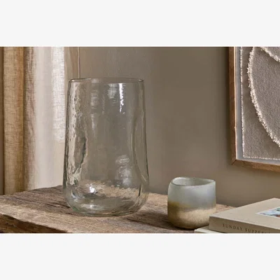 Nkuku nkuku Kotri Recycled Glass Organic Shape Vase | Vases & Planters | Clear