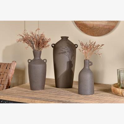 Nkuku Nkuku Varkala Ceramic Decorative Vase | Gift Jewellery & Accessories | Black | Small