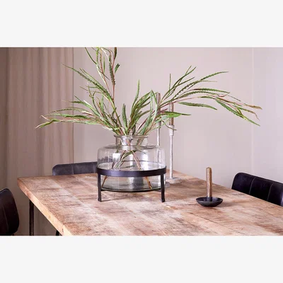 Nkuku nkuku Akoro Recycled Glass Vase | Vases & Planters | Clear