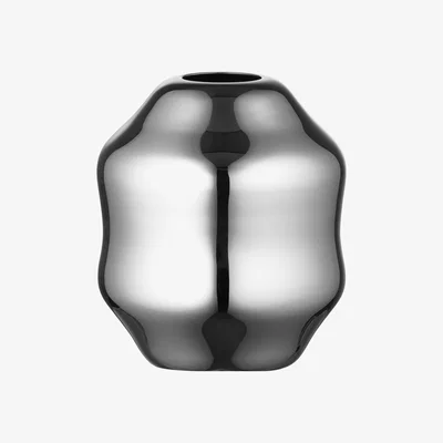 Nordic Nest Gense Dorotea vase 9x10 cm Polished steel
