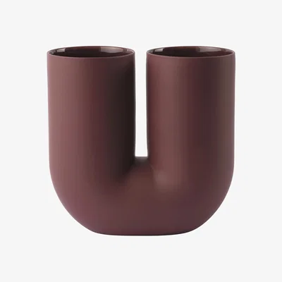 Nordic Nest Muuto Kink vase 26 cm Deep red