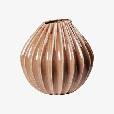 Nordic Nest Broste Copenhagen Wide Vase M 25 cm Fawn