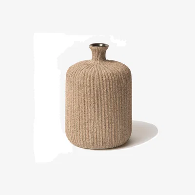 Nordic Nest Lindform Bottle vase Sand medium stripe medium