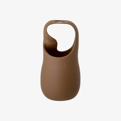 Nordic Nest Nicita vase with handle 28.5 cm brown