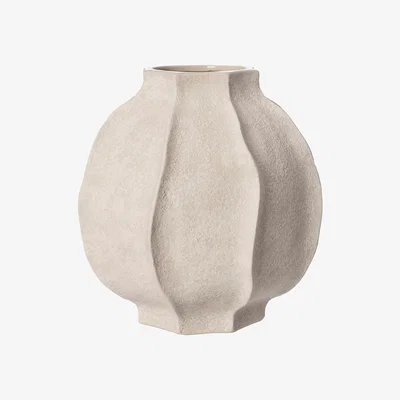 Nordic Nest ERNST Ernst vase dented stripe H24 cm Ø24 cm