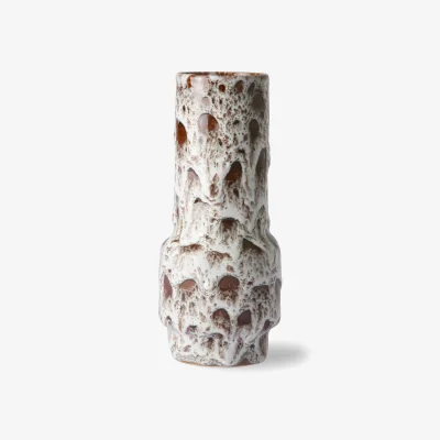 Nordic Nest Retro vase 20.5 cm lava white