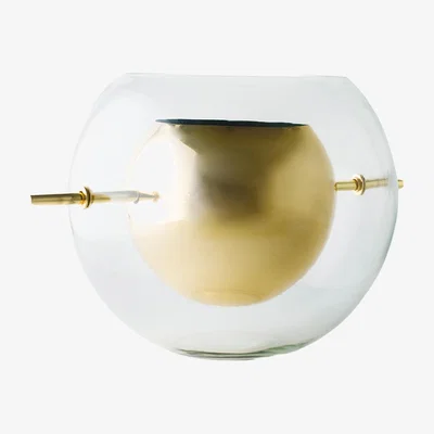 Nordic Nest KLONG Alba round vase Brass