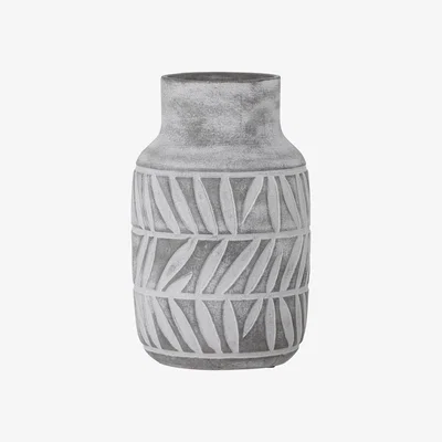 Nordic Nest Bloomingville Saku vase 27.5 cm grey