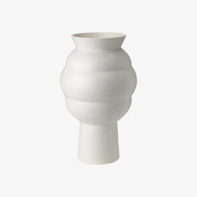 Nordic Nest Knabstrup Keramik Tortus Archie vase No4 37 cm White