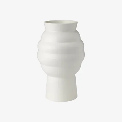 Nordic Nest Knabstrup Keramik Tortus Archie vase No2 23.5 cm White