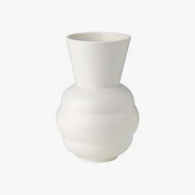 Nordic Nest Knabstrup Keramik Tortus Archie vase No1 21 cm White