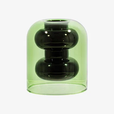 Nordic Nest Tom Dixon Bump Short vase Black