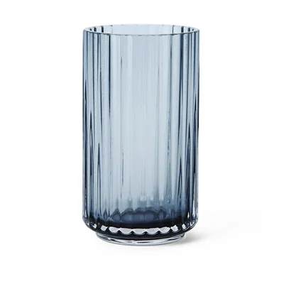 Nordic Nest Lyngby Porcelæn Lyngby vase glass midngiht blue 12.5 cm