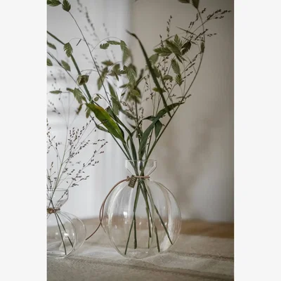 Nordic Nest ERNST Ernst glass vase for sprig or core Ø13x15 cm