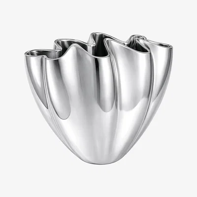 Nordic Nest Mette Ditmer Shell vase Large 30 cm Chrome