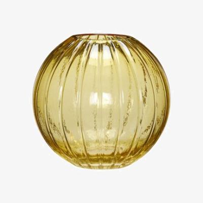 Nordic Nest Hübsch Fleur vase round Ø18 cm Yellow