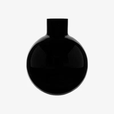 Nordic Nest Skrufs Glasbruk Pallo vase Black 31 cm