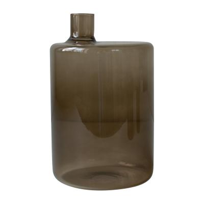 Nordic Nest DBKD Pipe glass vase brown XL
