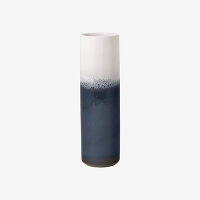Nordic Nest Lave Home cylinder vase 25 cm Blue-white