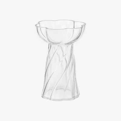 Nordic Nest Cooee Design Twist bulb vase 16 cm Clear