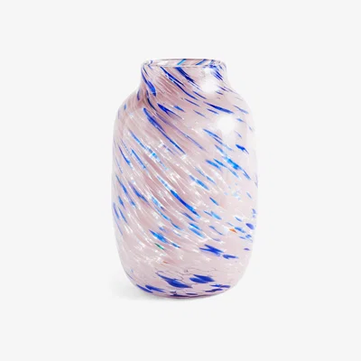 Nordic Nest Splash Round vase L 30 cm Light pink-blue