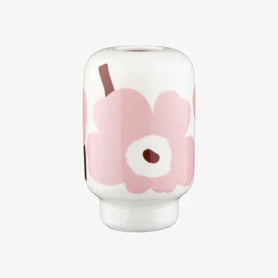 Nordic Nest Marimekko Unikko vase 14 cm White-light pink-chestnut