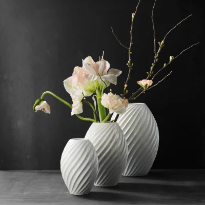 Nordic Nest Morsø River vase 21 cm White