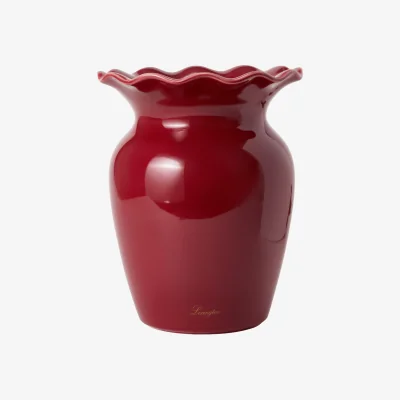 Nordic Nest Lexington Wavy vase Red 25 cm
