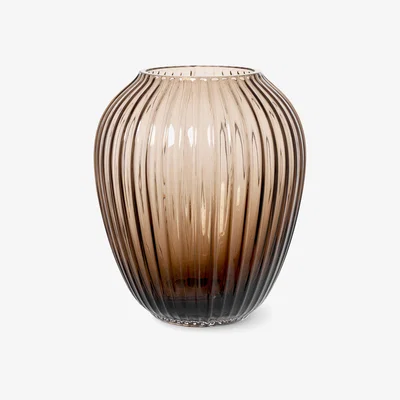Nordic Nest Hammershøi glass vase 18.5 cm Walnut