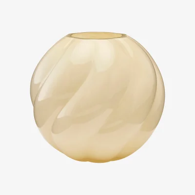 Nordic Nest Cooee Design Twist ball vase 20 cm Butter yellow