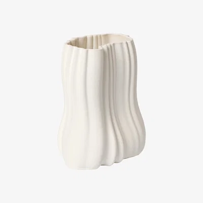 Nordic Nest Ferm Living Moire vase 20 cm Off-white