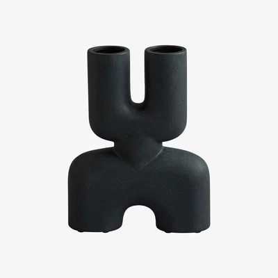 Nordic Nest 101 Copenhagen Cobra Double Mini vase 22x28 cm Black
