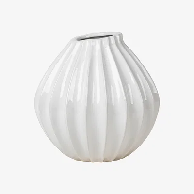 Nordic Nest Wide vase ivory 25 cm