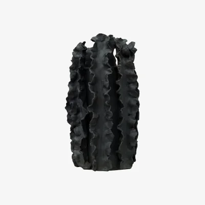 Nordic Nest Tinted Melera vase Black 33x16 cm