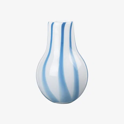 Nordic Nest Broste Copenhagen Ada Stripe vase 37 cm Plain air light blue