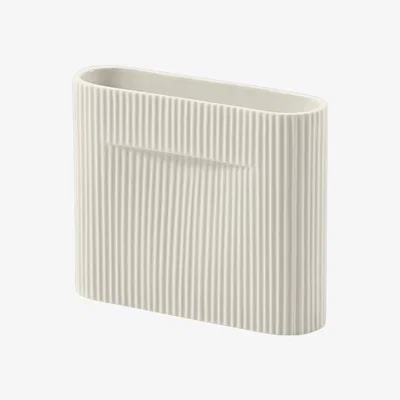 Nordic Nest Ridge vase 16.5 cm Off white