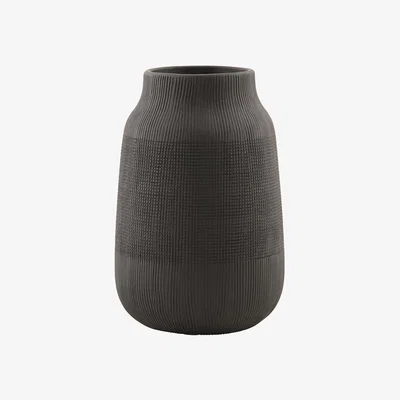 Nordic Nest Groove vase black
