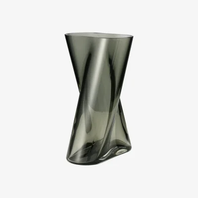 Nordic Nest Georg Jensen Lituus glass vase Gray large