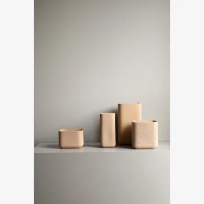 Nordic Nest Cube vase 20 cm Sand