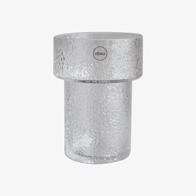 Nordic Nest Keeper glass vase structure 17 cm